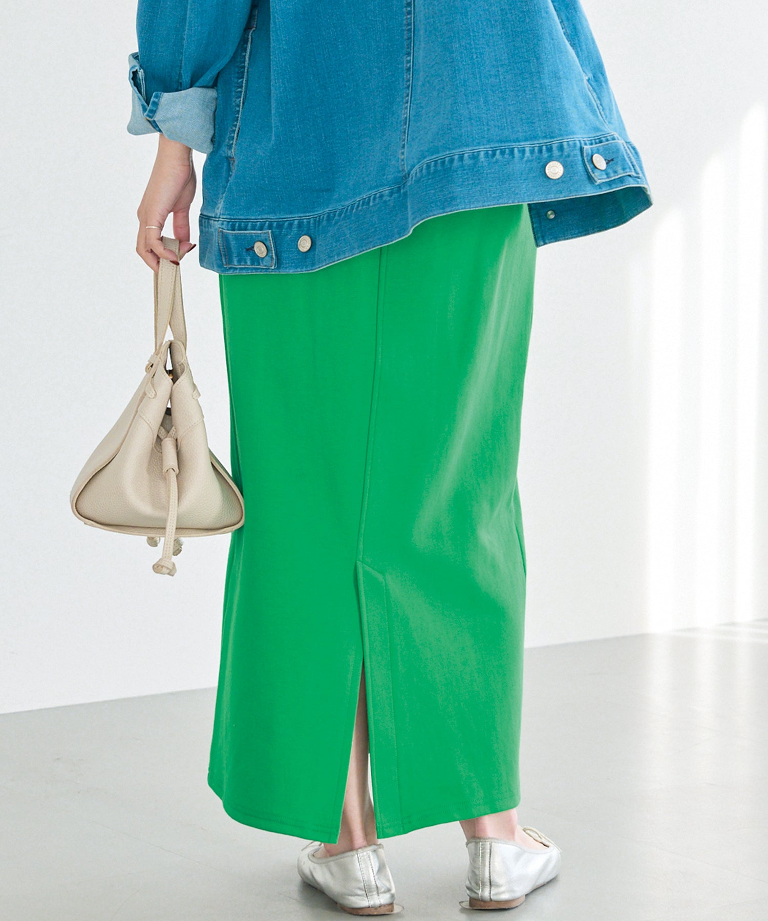 ポンチナロースカート | ラビアンジェ-⼤きいサイズのレディース服