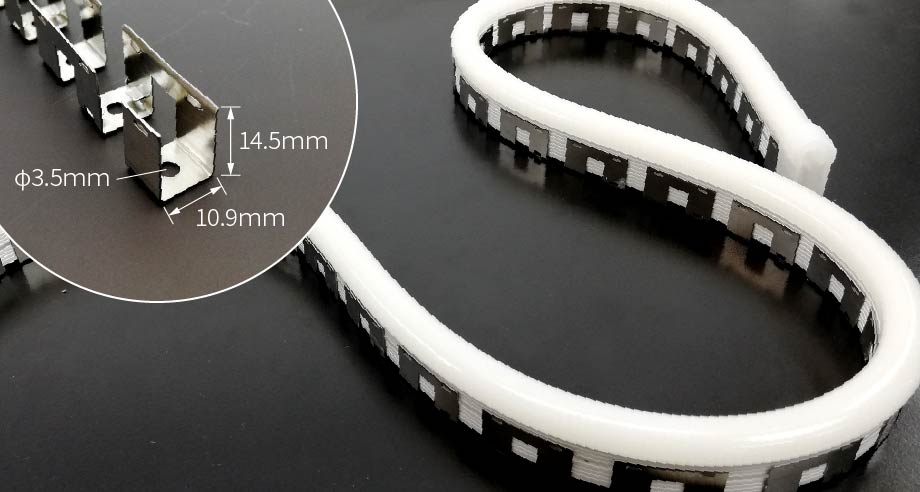 12V WM1シリーズ マジックLEDネオン「左右に曲がるヘビ型」｜ジェイ