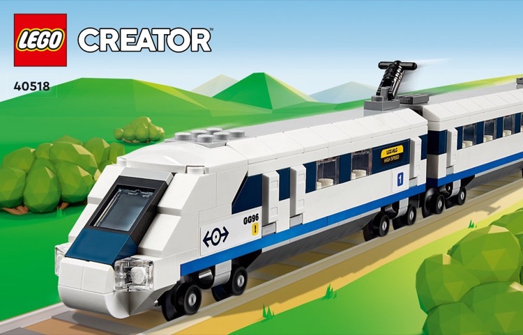 LEGO Instructions for set 40518 High-Speed Train, Creator