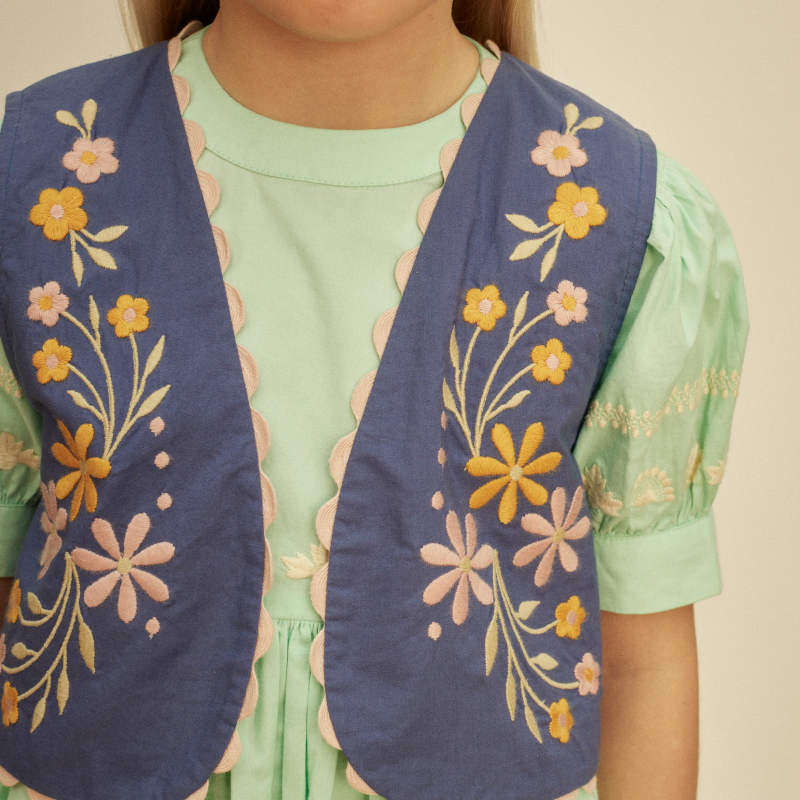 Apolina（アポリナ）2026SS MYA DRESS - seaglass - キッズワンピース