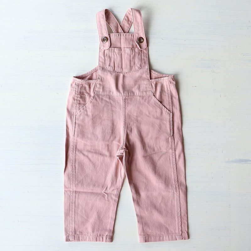 drop1】&pal（アンドパル）2026SS denim salopette pink デニム