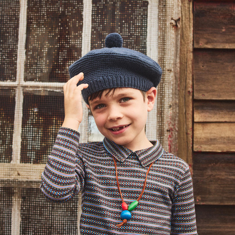 D1】Misha&Puff（ミーシャアンドパフ）2025AW Crochet Beret -Galaxy