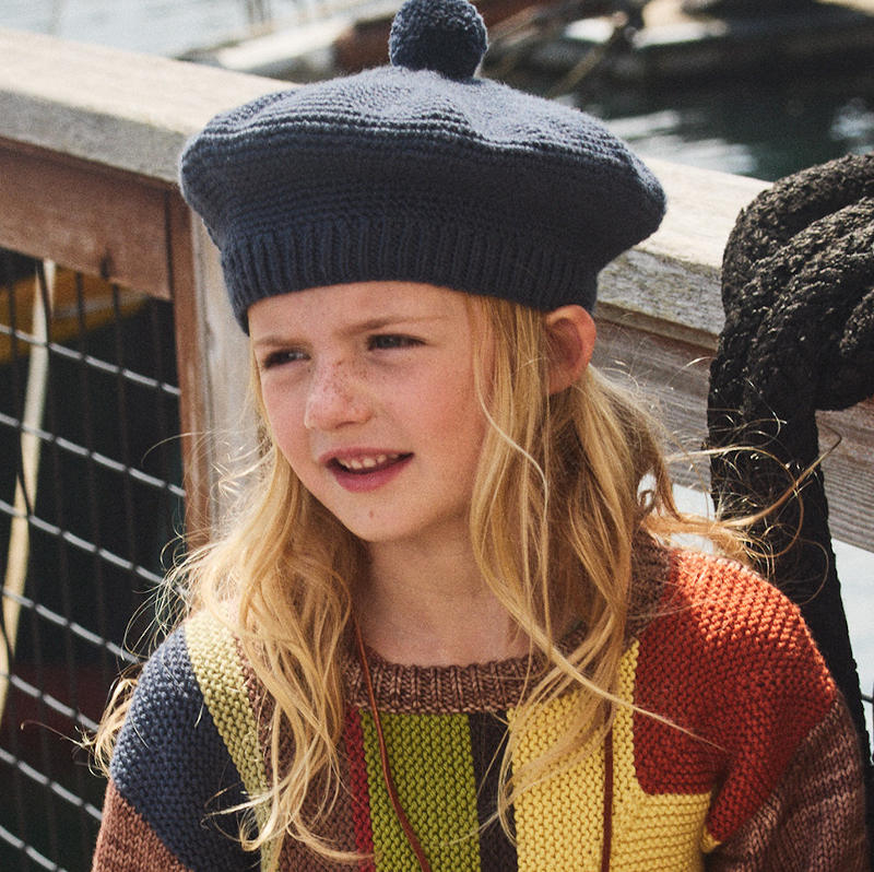 D1】Misha&Puff（ミーシャアンドパフ）2025AW Crochet Beret -Galaxy