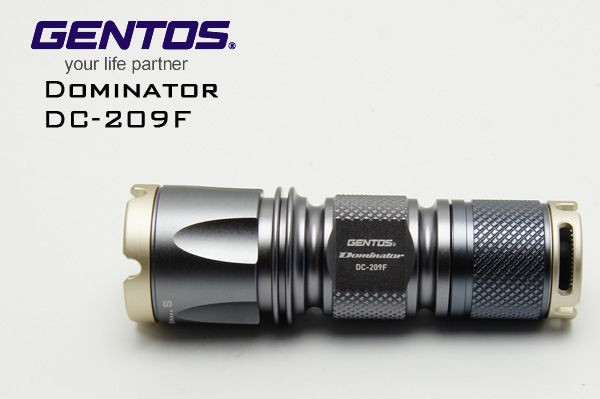 GENTOS ドミネーター DC-209F CR123A 1本使用 LEDライト : アカリ
