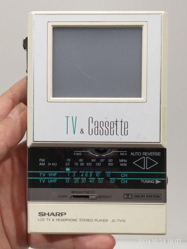 1986/昭和61/SHARP/JC-TV10/Mr. Joycasse TV/シャープ/液晶テレビ付き