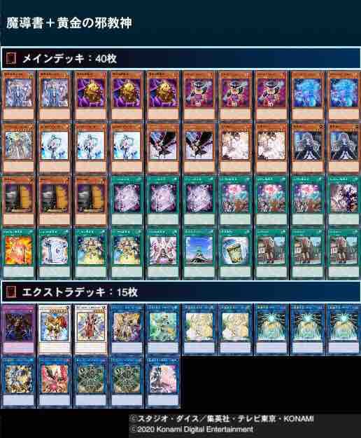 相手の動きを見極めて妨害。黄金の邪教神入りの魔導書デッキ【遊戯王