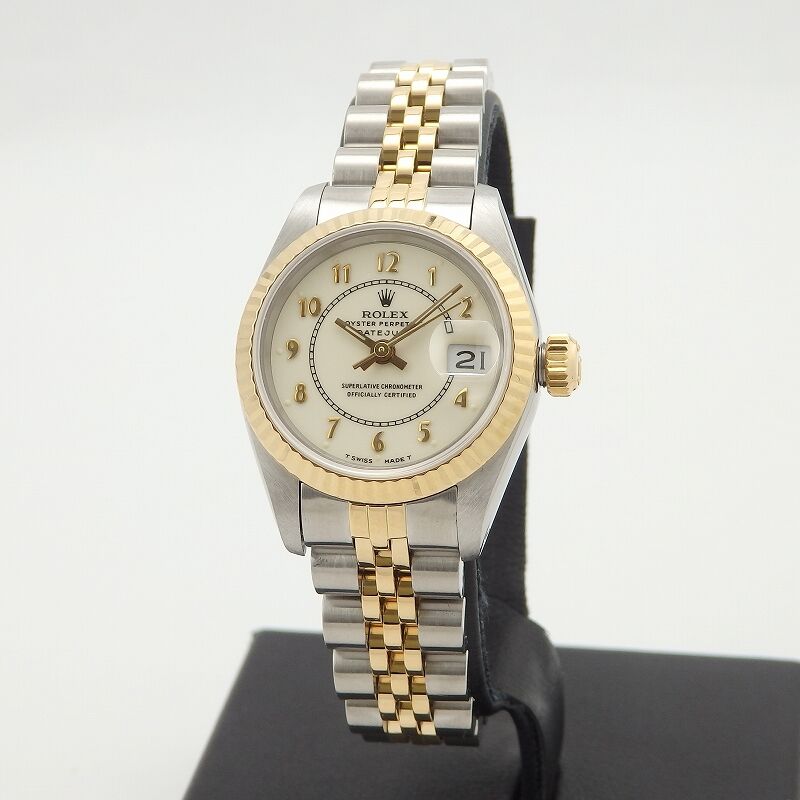 K18/SS ロレックス デイトジャスト 69173 ボイラーゲージ レディース
