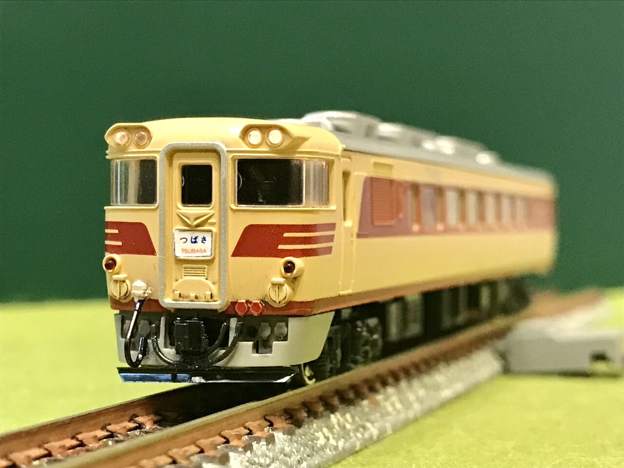 KATOの「キハ82系」とトミックスの「キハ181系」（初代製品）を並べて