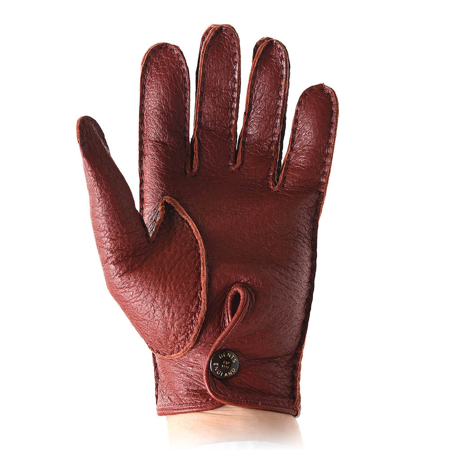 デンツ ペッカリー ブラウン 約7-1/2 ライニング有 デンツ ペッカリー