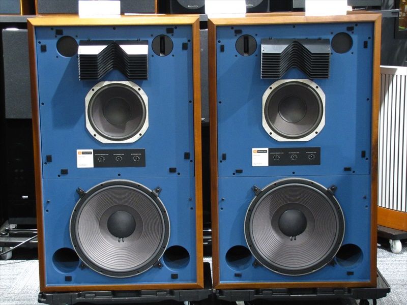 JBL 4343グリルエンブレムロゴプレート中古2枚セット 金具付き JBL