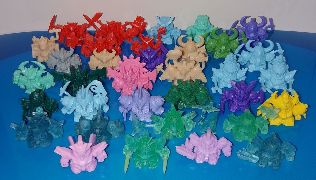 SDガンダム ガン消し 後半弾の変な色 レアカラー クリア 金色