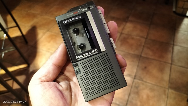 1983/昭和58/OLYMPUS/Pearlcorder L200/パールコーダー/マイクロ