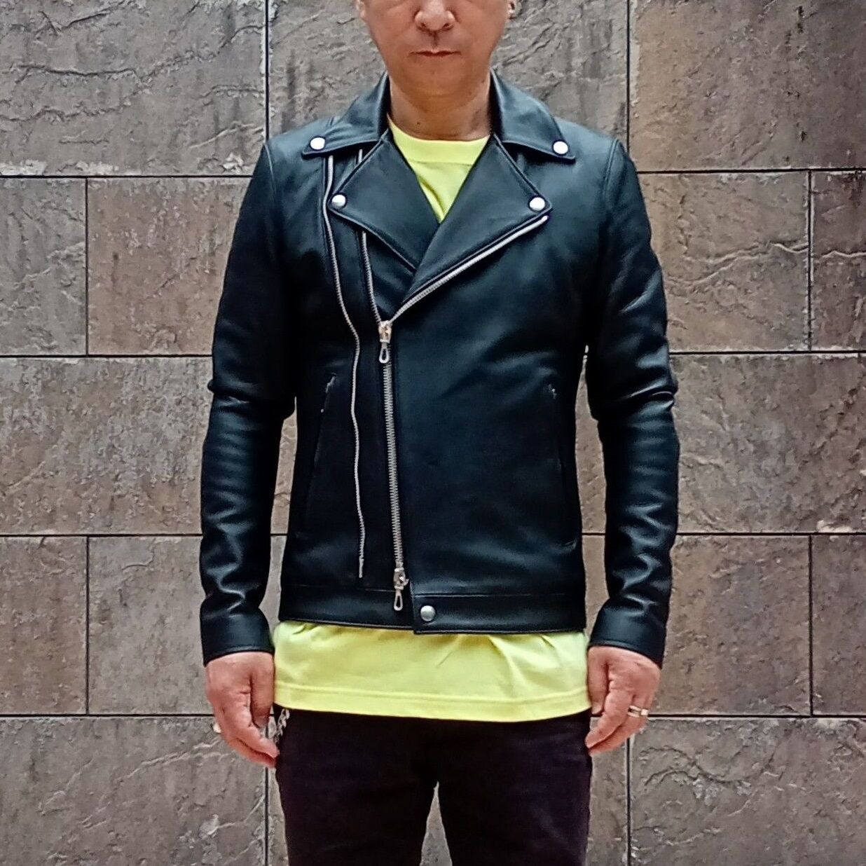 STRUM ( ストラム ) オイルカーフ RAVEN ダブルライダースジャケット