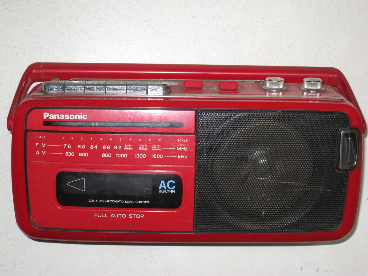 赤いラジカセ ナショナルRX-M50の修理 : 真空管ラジオ修理キッシー工房