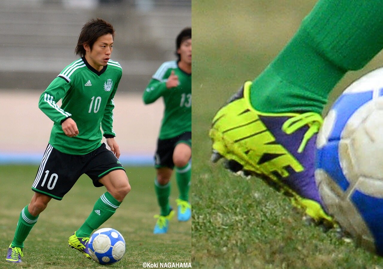 横浜FマリノスFW仲川輝人がアディダススパイク「エックスゴースト.1 FG