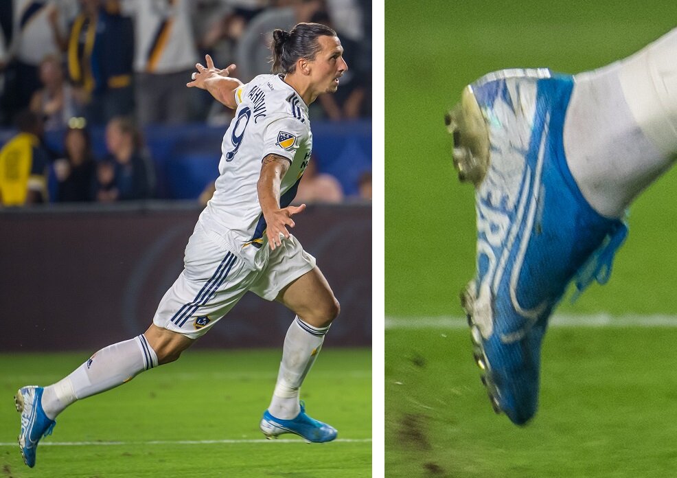 イブラヒモビッチが練習でブラックアウトスパイクを着用！正体は