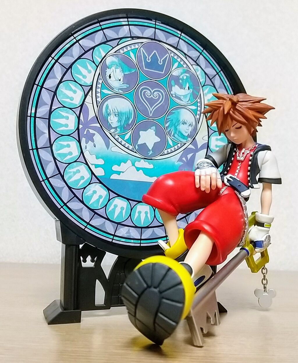 ステンドグラス風の背景パーツ付き】一番くじ KINGDOM HEARTS -Linking