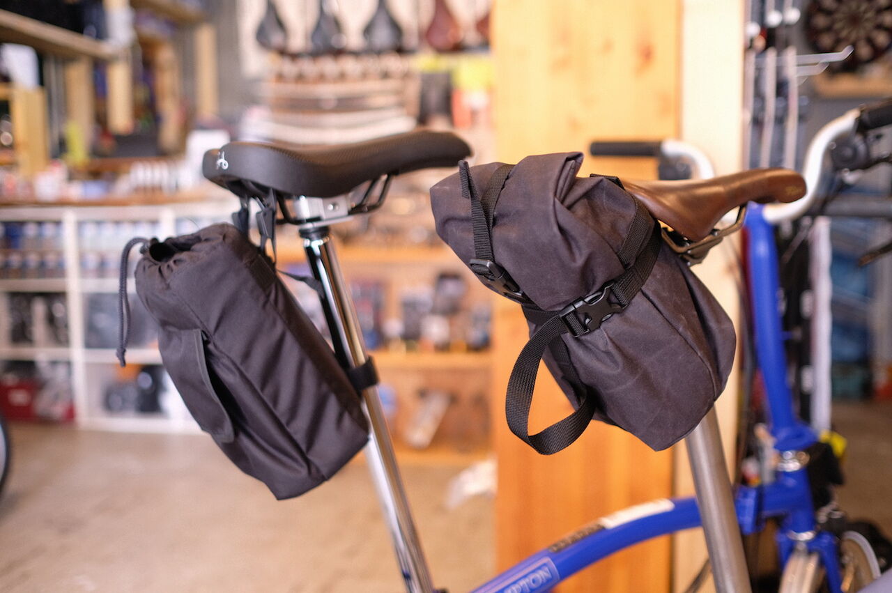 輪行袋ポーチにWotancraftのサドルバックはいかがでしょうか？{動画