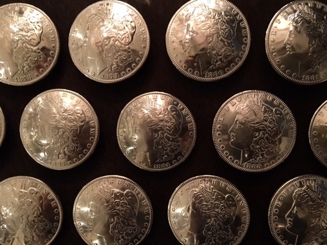 モルガンダラー12枚その他2枚 コンチョベルト I made a Morgan concho