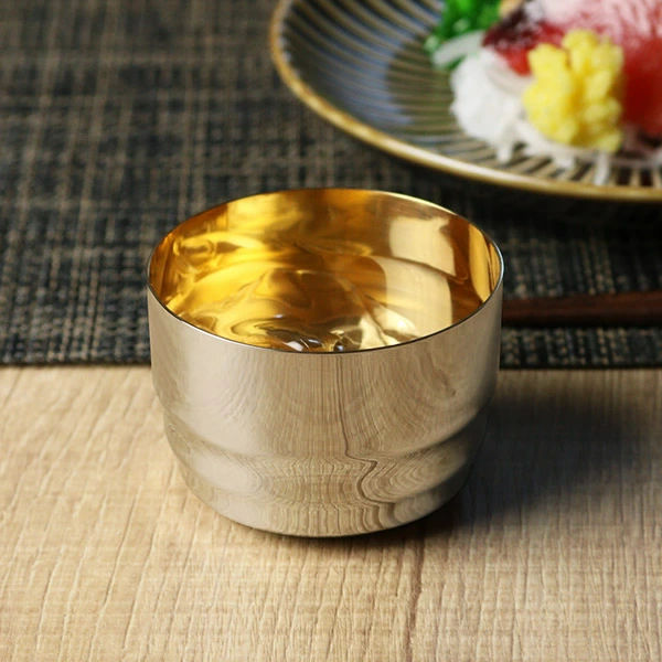 ぐいのみ 杯 郷技 100ml 内面 金メッキ仕上げ 日本製 （ コップ カップ