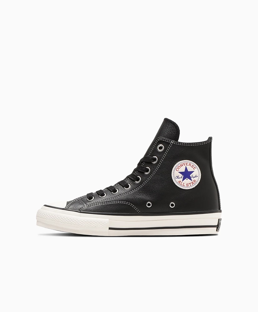 CHUCK TAYLOR LEATHER HI(23.5cm Black/ブラック): CONVERSE ADDICT