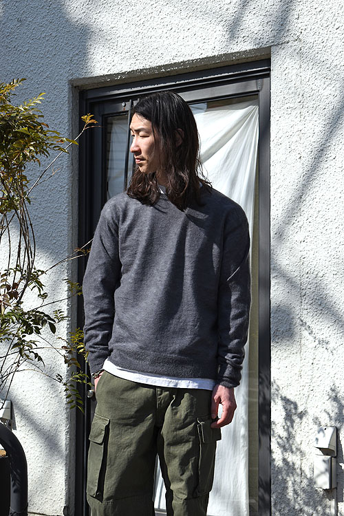 AURALEE[オーラリー] Kid Mohair Sheer Knit P/O