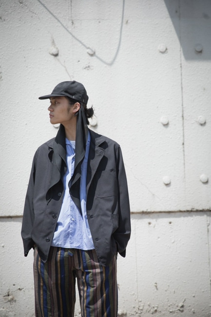 KIJIMA TAKAYUKI[キジマタカユキ] Poly & Wool Detachable Scarf