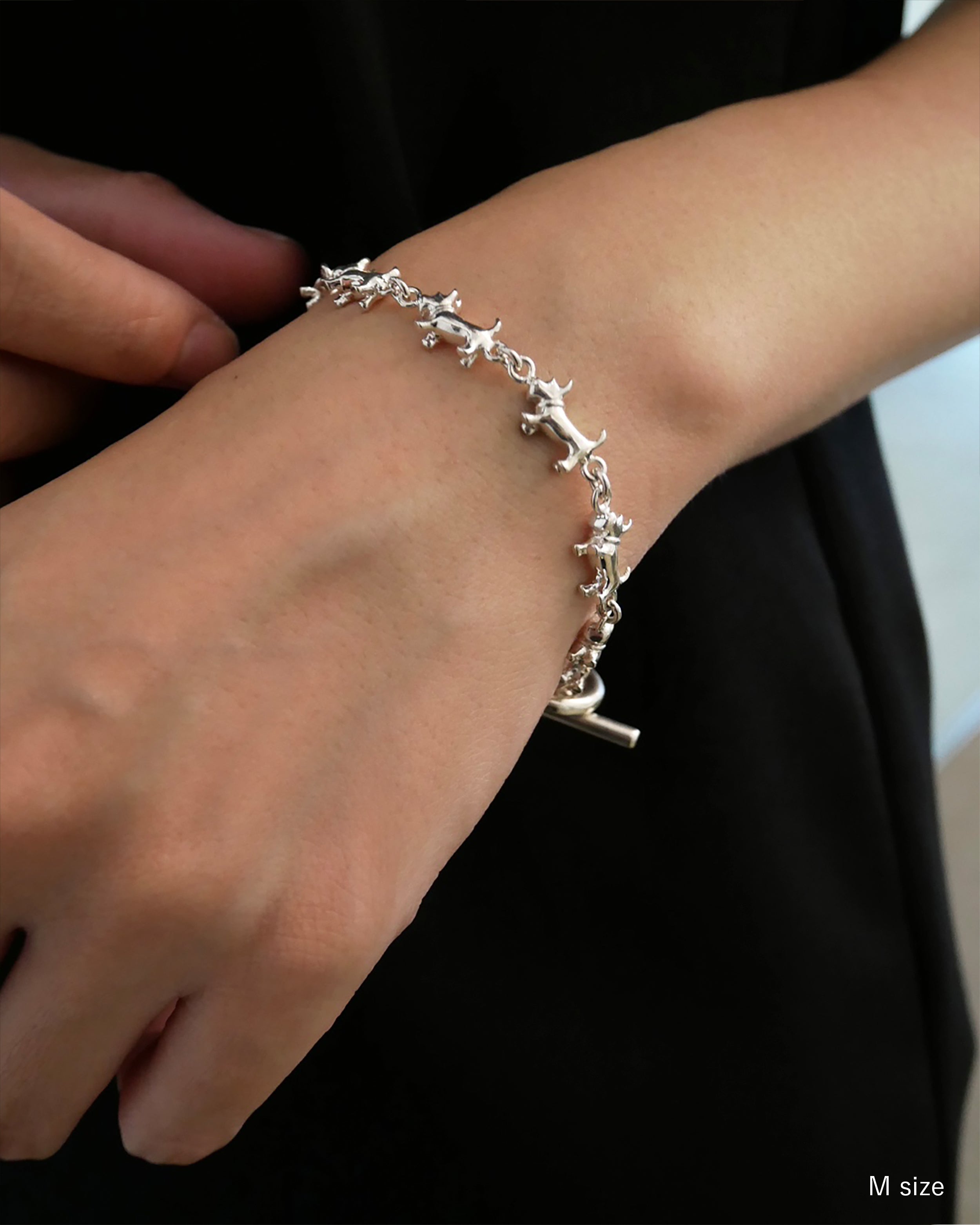 schnauzer chain bracelet 01｜LORO(ロロ)公式通販