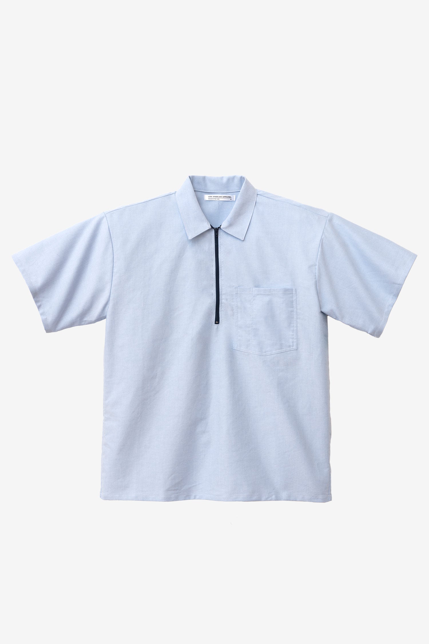 RCP409 - Oxford Zip-Up Work Shirt – Los Angeles Apparel