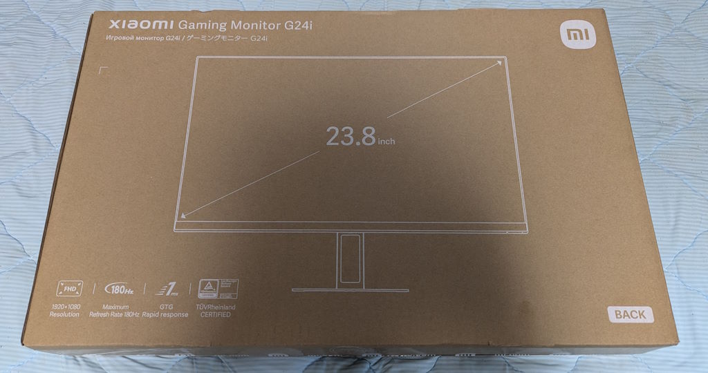 Xiaomi の安価なゲーミングモニター G24i を購入したのでレビューなど