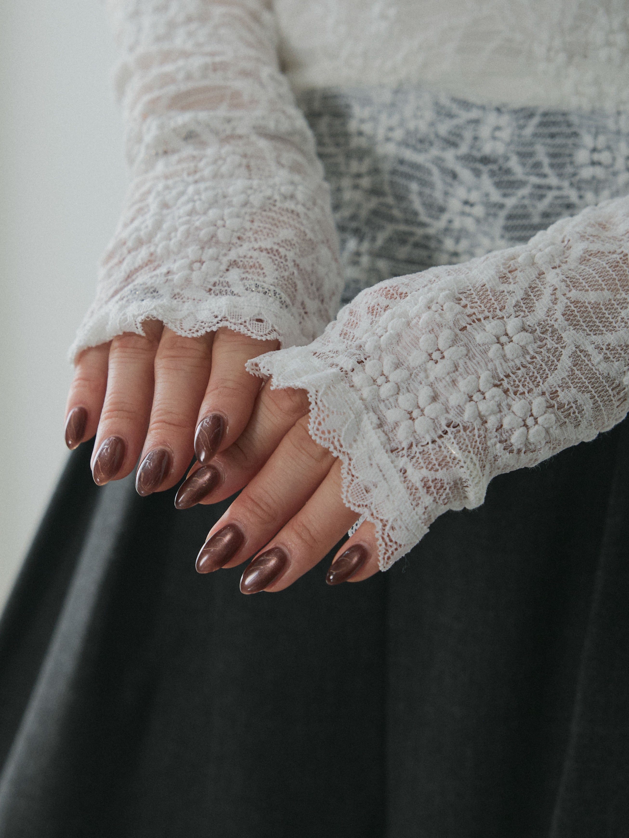 予約]バックオープンレーストップス/white – Lumier