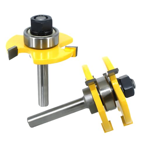 Amazon.co.jp: Morisho トリマー ビット セット t型 ほぞ カッター 溝