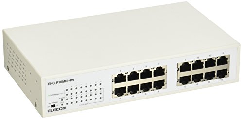 Amazon | エレコム スイッチングハブ 16ポート 10/100Mbps 金属筺体
