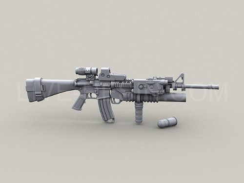 Amazon.co.jp: アメリカ陸軍 M16A4アサルトライフルMWS M203A1