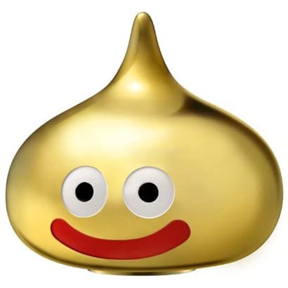 Amazon.co.jp: 超ビッグ DQ スライムバンク 金の貯金箱 ゴールド 19cm