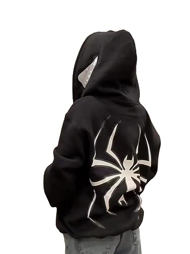 Amazon.com: Y2K Spider Velvet and Thickened Large Women's Hooded