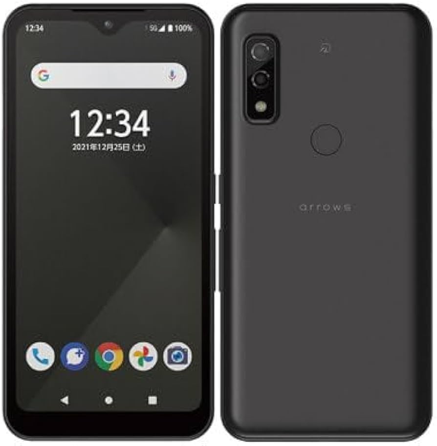 Amazon | SIMフリー arrows We FCG01 black 黒 AU スマートフォン本体