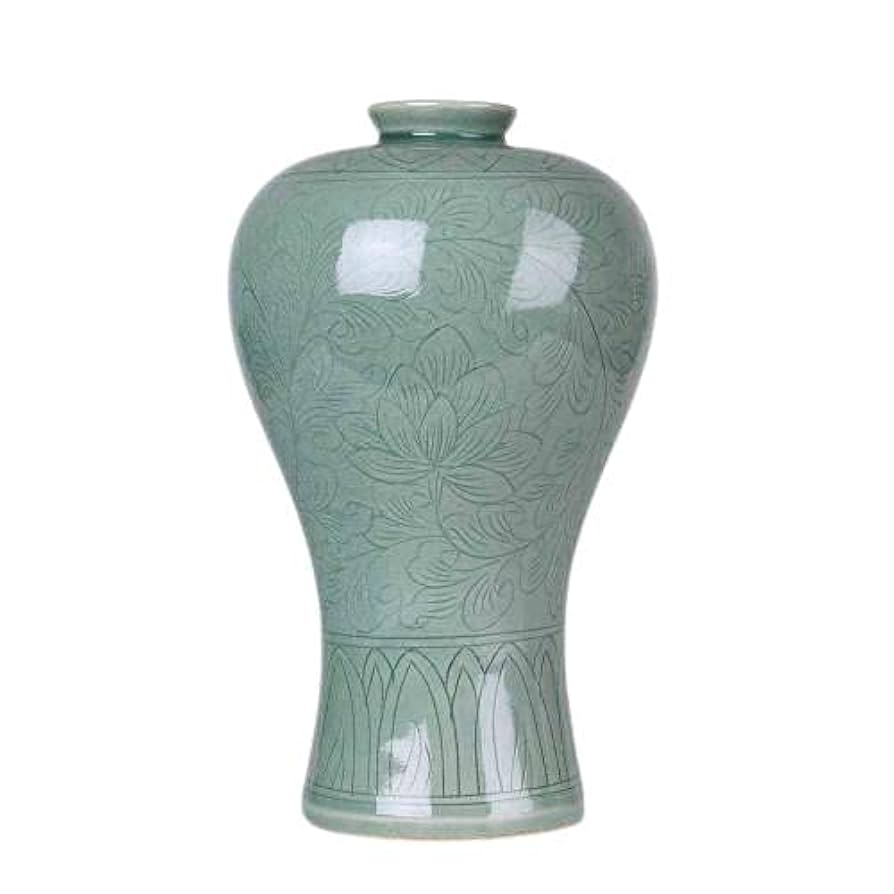 高麗時代蓮花模様青磁花瓶 高麗時代青磁花瓶 高麗時代蓮花模様青磁花瓶