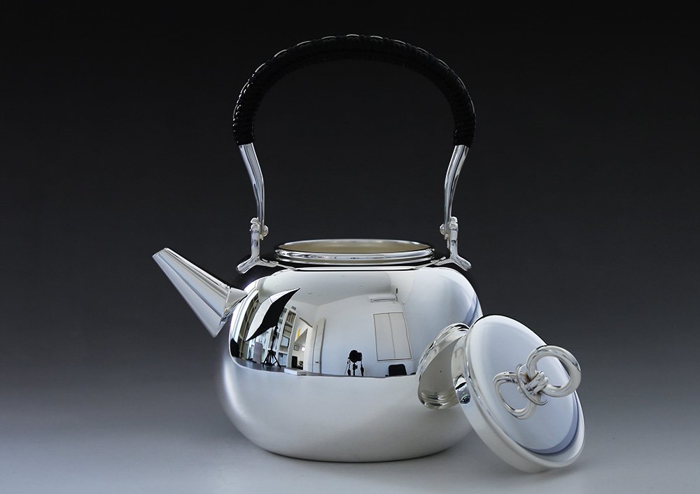 銀製 竹模様の 銀 匙 17g silver レトロ 鍋物 湯豆腐 お玉 日本製 お玉