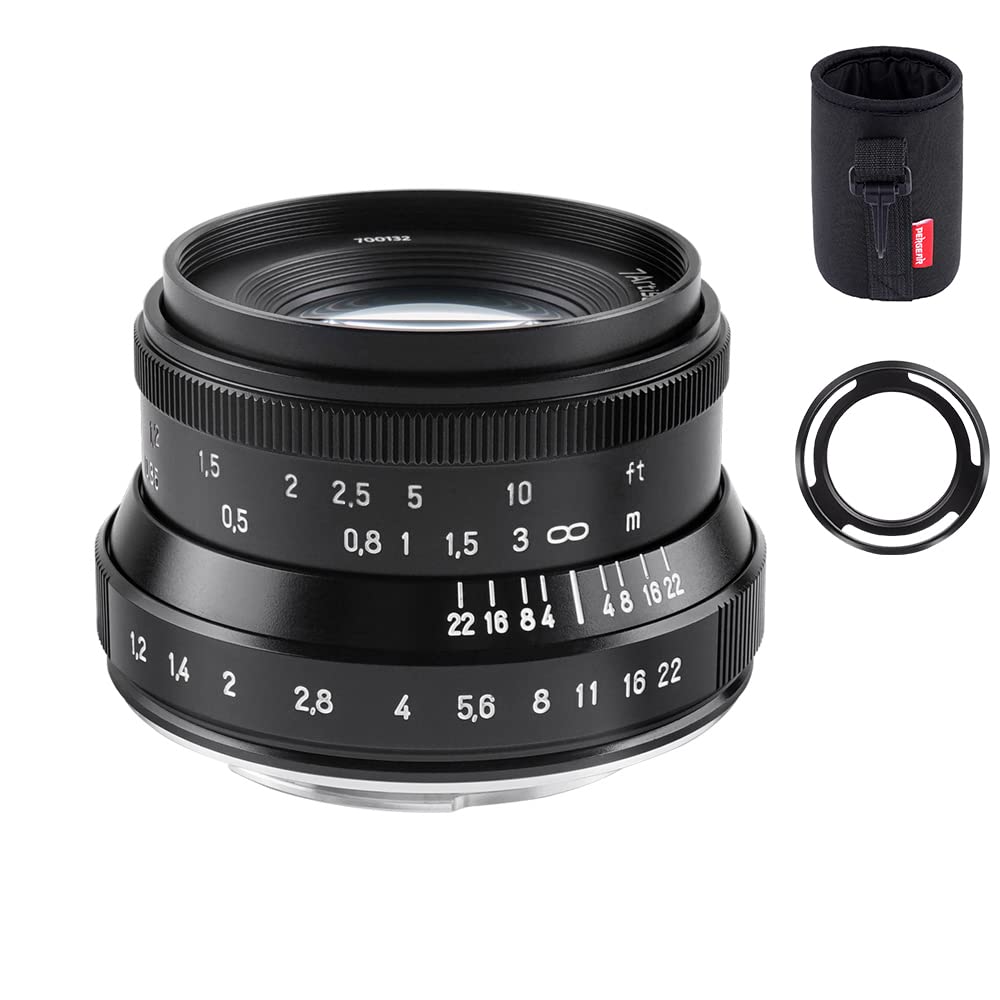 Amazon | 7artisans 35mm F1.2 V2.0 交換レンズ 二代目 Fuji Xマウント