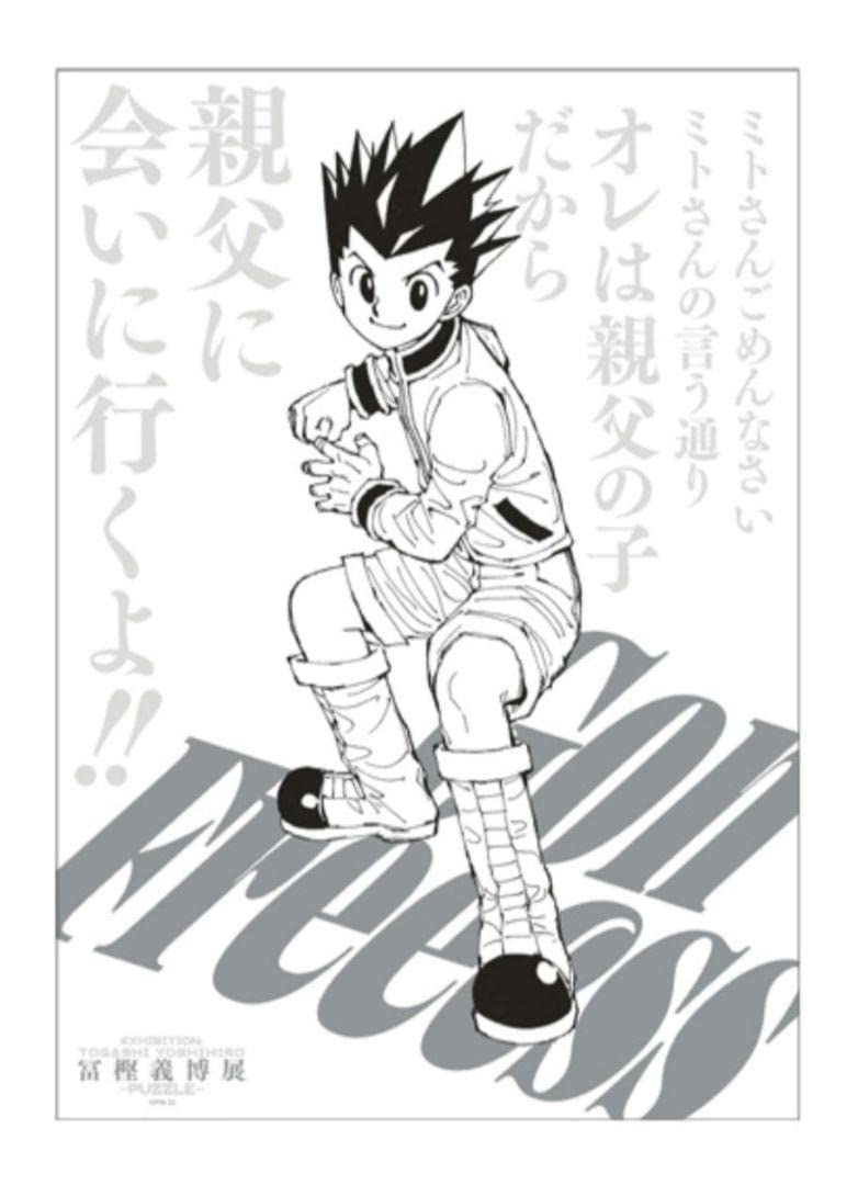 Amazon.co.jp: 冨樫義博展 HUNTER×HUNTER 描きおろしポスター ゴン