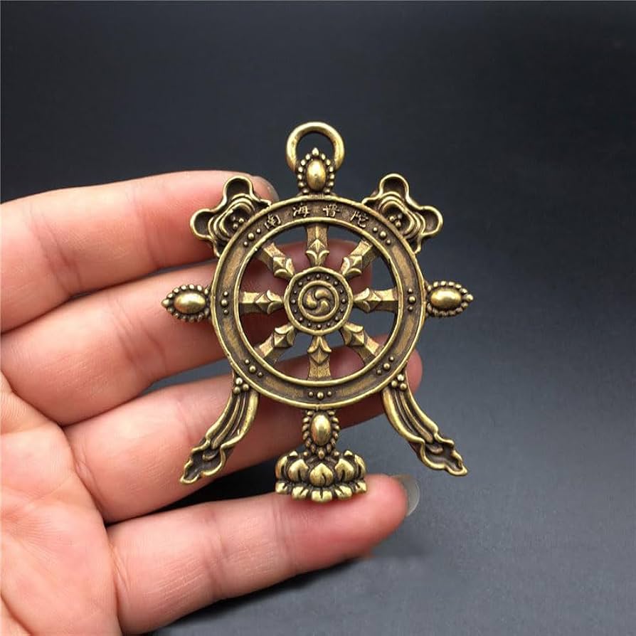 Amazon｜ミニ仏具【法器】 法輪（高さ7 cm）密教で使われる仏具 小物