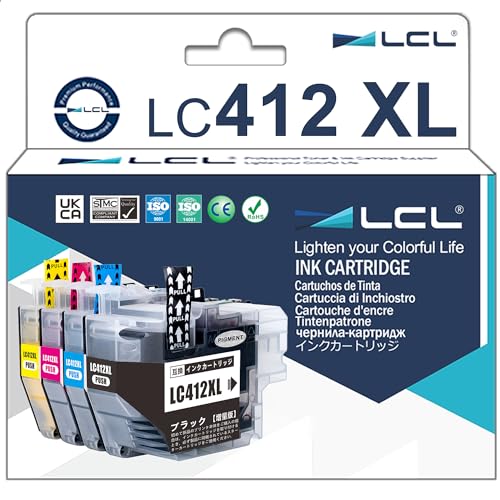 Amazon.co.jp: LCL LC412XL 4色セット 互換インクカートリッジ LC412