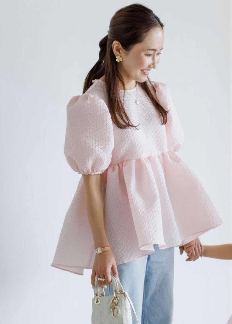 ブルレアsilky jacquard blouse bluelea 【公式通販】