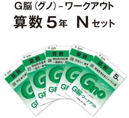 Amazon.co.jp: G脳(グノ)-ワークアウト5年算数 Nセット(No.26~30