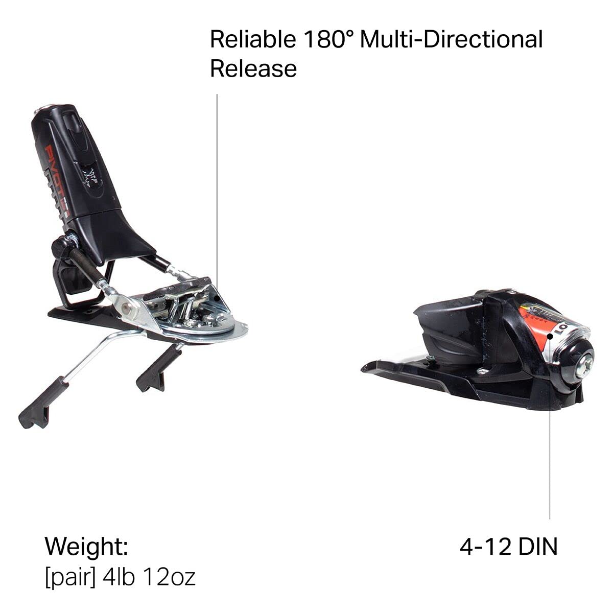 Amazon | LOOK Pivot 12 GW B75 ブラック アイコン スキービンディング