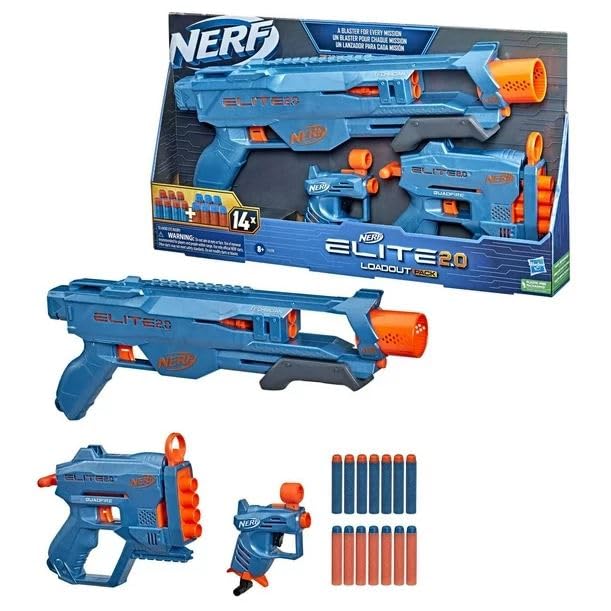 Amazon.co.jp: Nerf Elite 2.0 ロードアウト 3-ブラスターパック