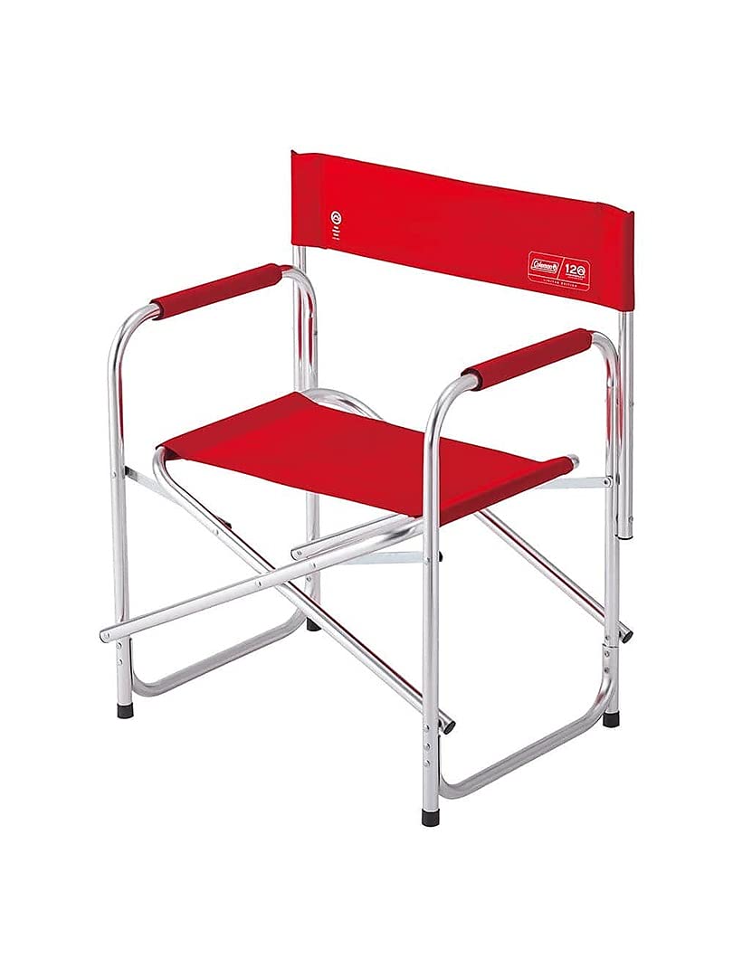 Amazon.co.jp: Coleman 120th Anniversary Captain Chair, Red