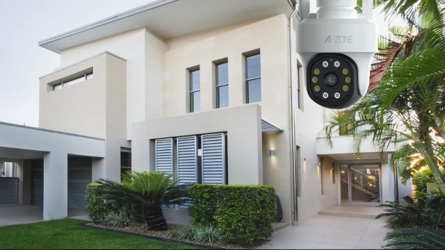 Amazon.co.jp: 【500万画素・360°広角撮影・双方向通話】A-ZONE 防犯