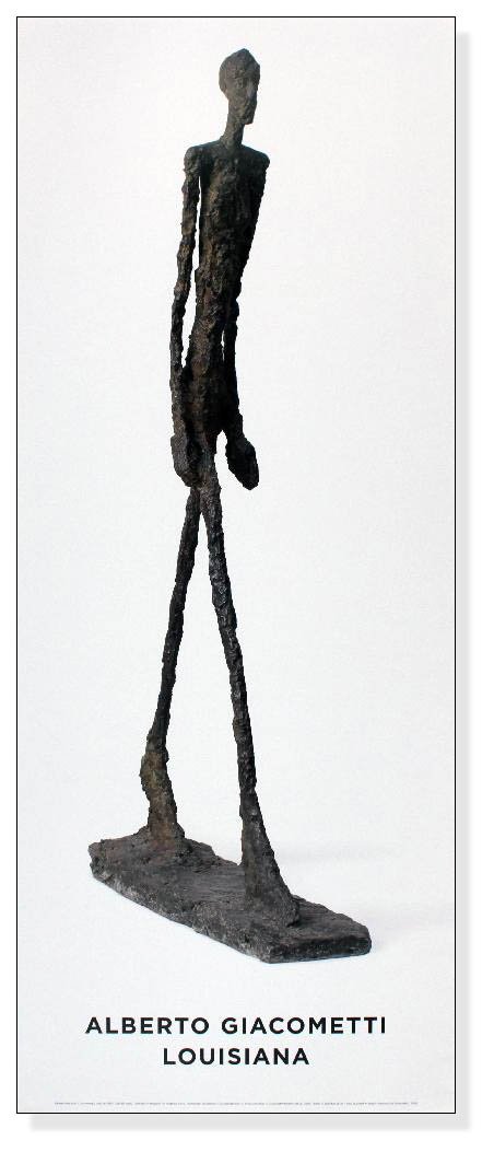 歩く男 1957/ジャコメッティ HommeQuiMarche1957/ポスター